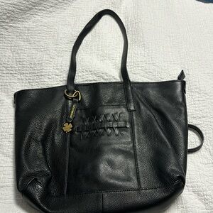 Lucky Brand- Black tote- 18”W- 12”H